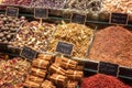 Delicious tasty turkish delights at Grand bazaar, Istanbul, Turkey Royalty Free Stock Photo