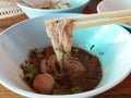 Delicious Thai Food Boat Noodles