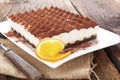 Delicious tiramisu dessert. Royalty Free Stock Photo