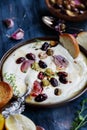 Delicious Tirokafteri Greek Feta Cheese Dip Royalty Free Stock Photo