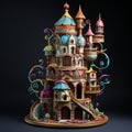 Delicious Topsy-Turvy: A gravity-defying cake that defies all expectations, featuring a whimsical blend of intricate