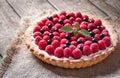 Delicious traditional homemade sweet raspberry