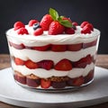 Delicious trifle - ai generated image