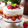 Delicious trifle - ai generated image