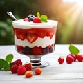 Delicious trifle - ai generated image