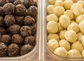 Delicious truffles chocolates.
