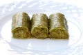 Delicious Turkish sweet, wrapped green pistachio nuts ( Sarma )