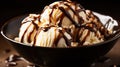 delicious vanilla ice cream Royalty Free Stock Photo