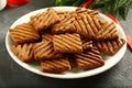 Healthy breakefast diet chocolate cookies Royalty Free Stock Photo