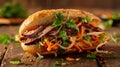 Delicious Vietnamese Banh Mi Sandwich