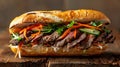 Delicious Vietnamese Banh Mi Sandwich