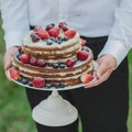 Delicious wedding cake Royalty Free Stock Photo