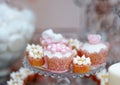Delicious wedding cupcakes Royalty Free Stock Photo