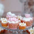Delicious wedding cupcakes Royalty Free Stock Photo