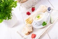 Delicious white asparagus cream soup Royalty Free Stock Photo
