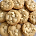 Delicious White Chocolate Macadamia Nut Cookies Royalty Free Stock Photo