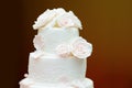 Delicious white wedding cake Royalty Free Stock Photo