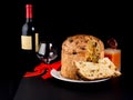 Delicious whole panettone.