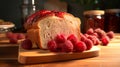 Delicious Whole Wheat Bread And Raspberry Jelly 3d Ar Image