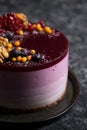 Delicious Wild Berry Cheesecake Royalty Free Stock Photo