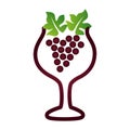 Delicious wine grape icon