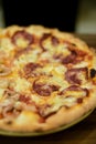 Deliciouse pizza close up Royalty Free Stock Photo