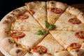 Deliciously Cheesy Pizza with Fresh Ingredients.AI Generated