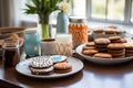 Deliciously Decorated Fathers Day Desserts on Rustic Table