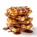 Deliciously Detailed Waffles With Syrup And Sesame Seeds