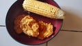 Deliciously healthy fried corn Royalty Free Stock Photo