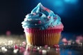 Deliciously Irresistible AI-Generated Cupcakes: High-Quality Images for Coffee Shops, Desserts, and Cake Shops Royalty Free Stock Photo