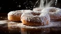 Deliciously Sweet Powdered Sugar Donuts