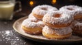 Deliciously Sweet Powdered Sugar Donuts