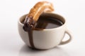 Deliciuos spanish Churros with chocolate Royalty Free Stock Photo