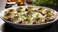 plate of escargot