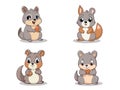 Illustration of Playful Squirrel in Forest Frolic
