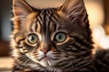 Kitten\'s Endearing Stare: Irresistibly Cute and Charming