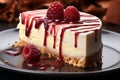 Delight in a heavenly, decadent slice of cheesecake, a dessert lovers dream