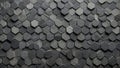 Slate Gray HexaStyle: Contemporary Pattern Delight. AI Generate Royalty Free Stock Photo