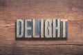 Delight word wood