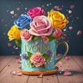 Blooming Love: Ivonne\'s Valentine\'s Day Mug