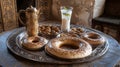 Authentic Middle Eastern Breads and Sweets Good Resolution Stock Photo Royalty Free Stock Photo