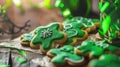 St. Patrick\'s Day Shamrock Cookies