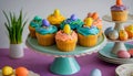A delightful array of assorted Easter cupcakes, wallpaper ,poster