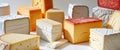 Delightful Array of Colorful Cheese Blocks