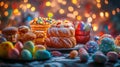A delightful array of homemade cakes, freshly baked, laid out on an Easter celebration table