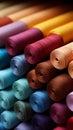 A delightful array of multicolored fabrics presented on matting texture background Royalty Free Stock Photo