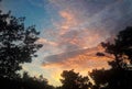 Delightful clouds at sunset