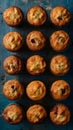 A delightful display of muffins captured in professional foodgraphy