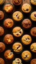 A delightful display of muffins captured in professional foodgraphy